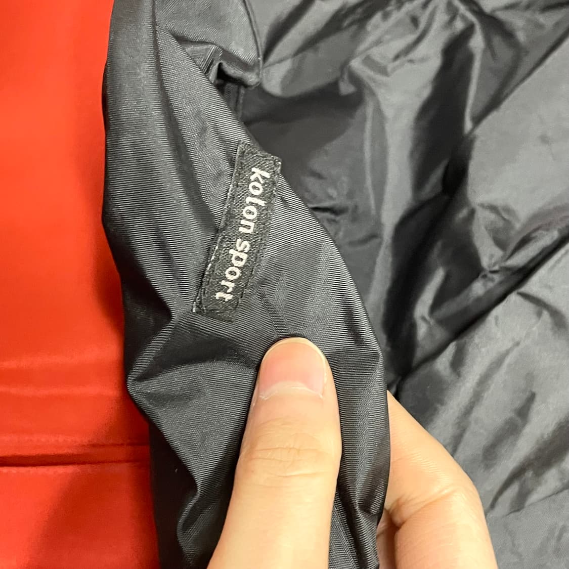 코오롱스포츠 고어텍스 오렌지 바람막이 점퍼 자켓 남성100 상품이미지10