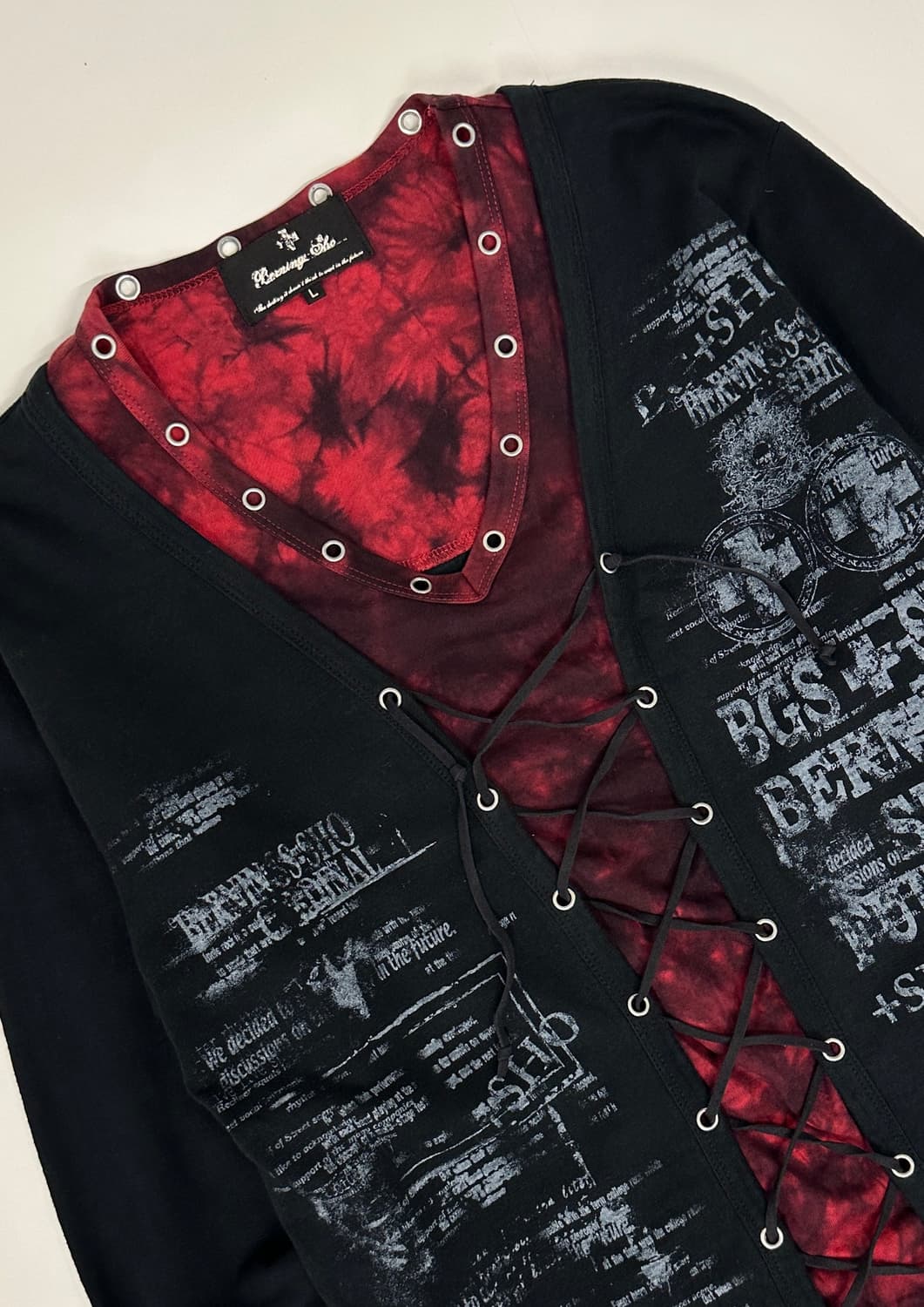 Punk 아일렛 레이어드 롱 슬리브 (L) 상품이미지1