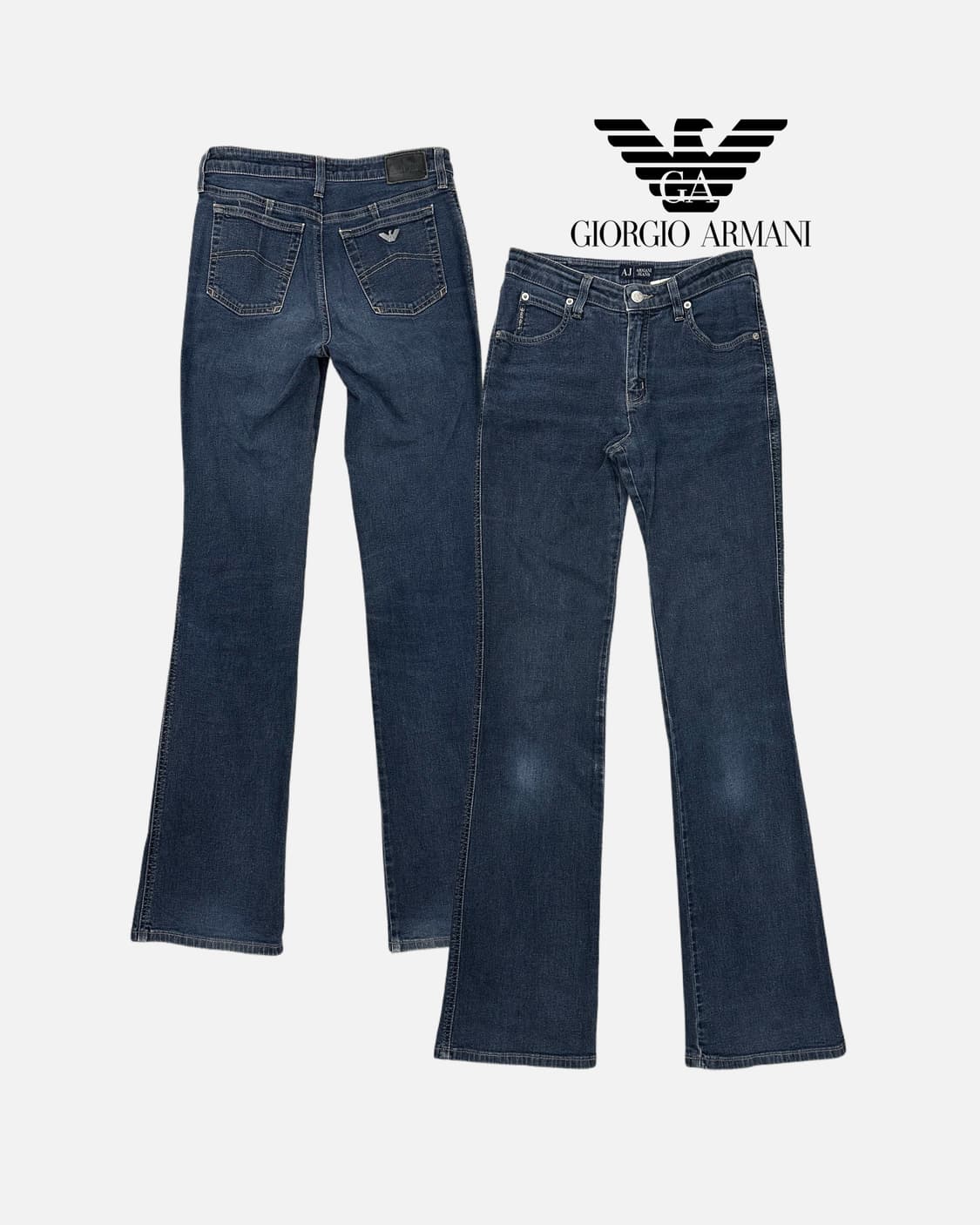 ARMANI JEANS eagle mark boot-cut jean 상품이미지1
