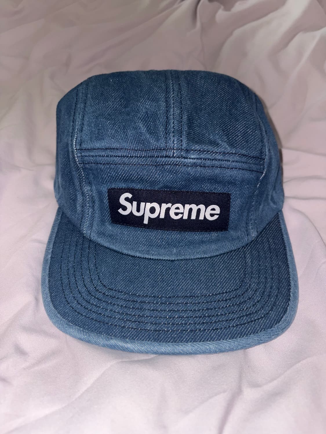 슈프림 워시드 치노 트윌 캠프캡 데님 상품이미지3