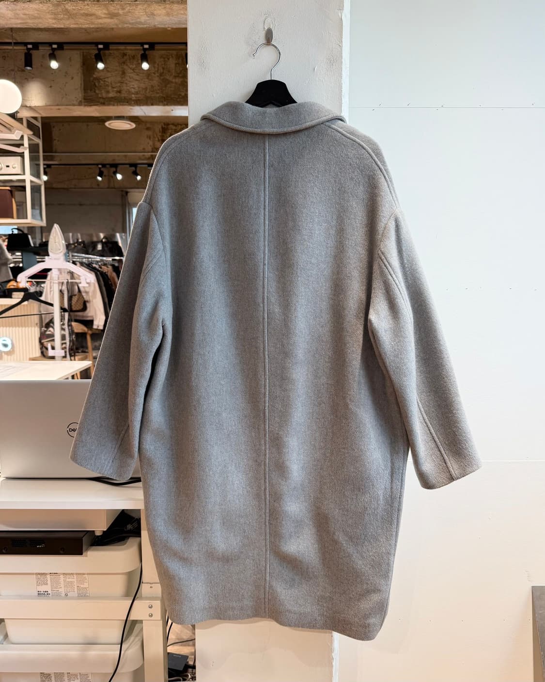 이자벨마랑 그레이 울 혼방 싱글 코트  상품이미지7