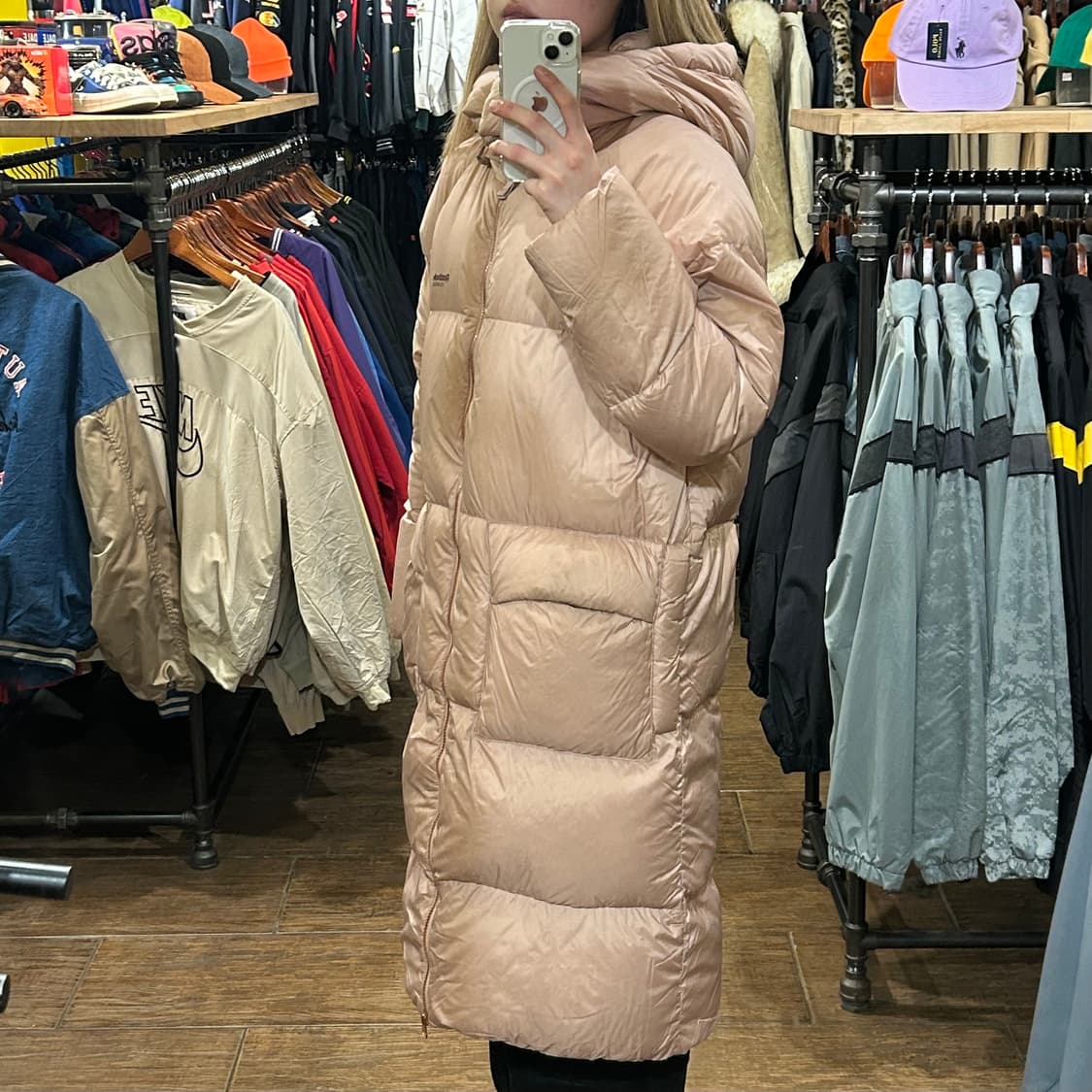 [HI] 리복 롱패딩 연핑크  상품이미지4