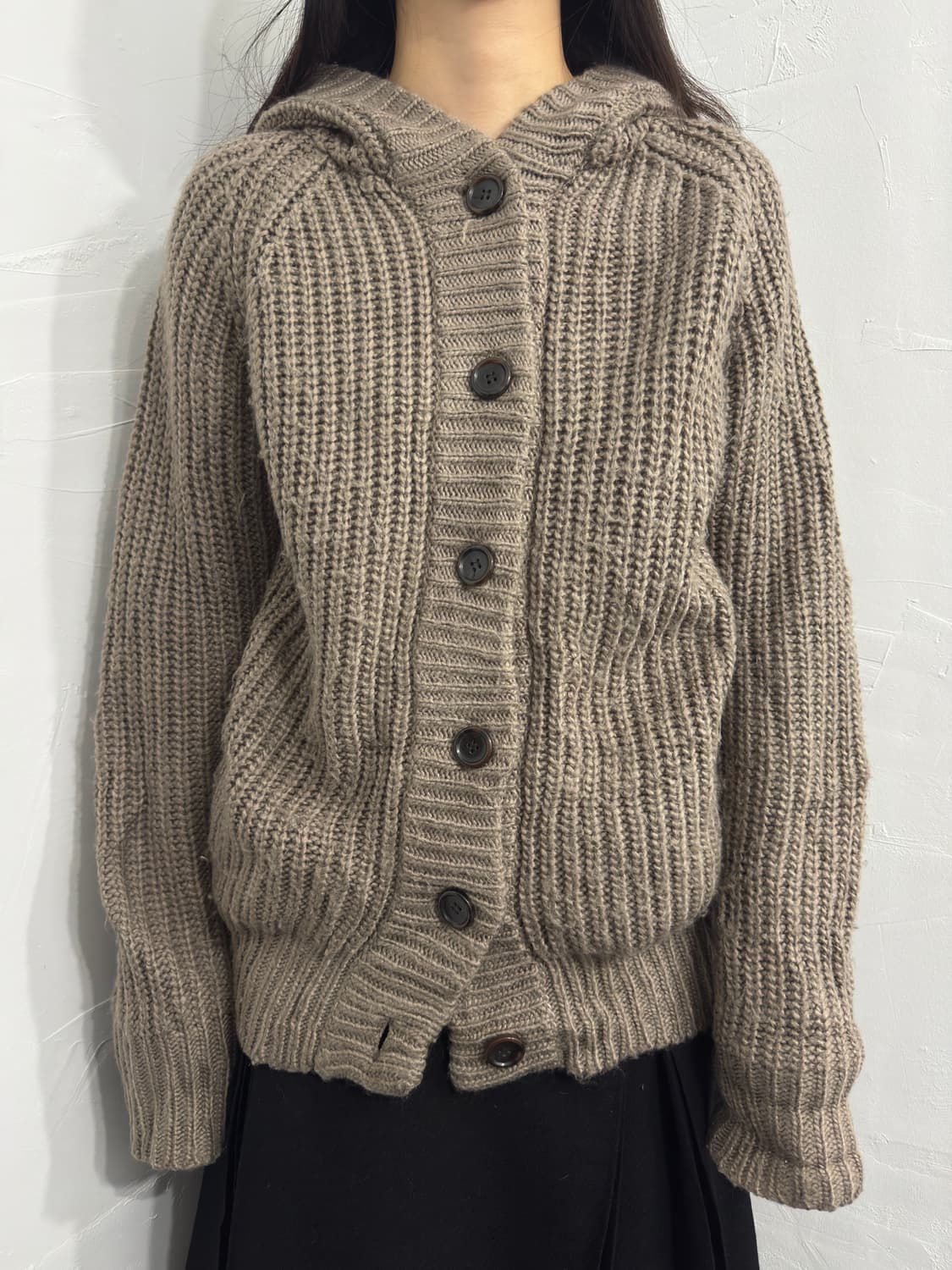 lowrys farm hood button knit cardigan 상품이미지1