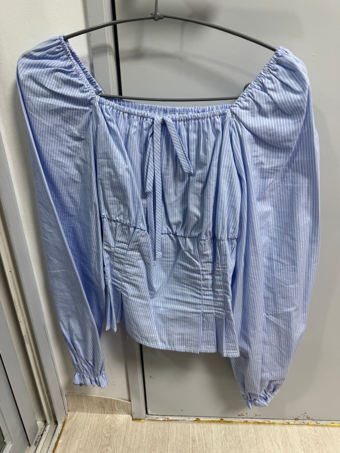 zaenio 제니오 웬디 투웨이 블라우스 블루 새상품 상품이미지2