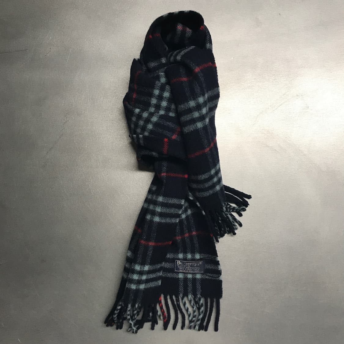 버버리 정품 램스울 머플러 네이비 상품이미지1
