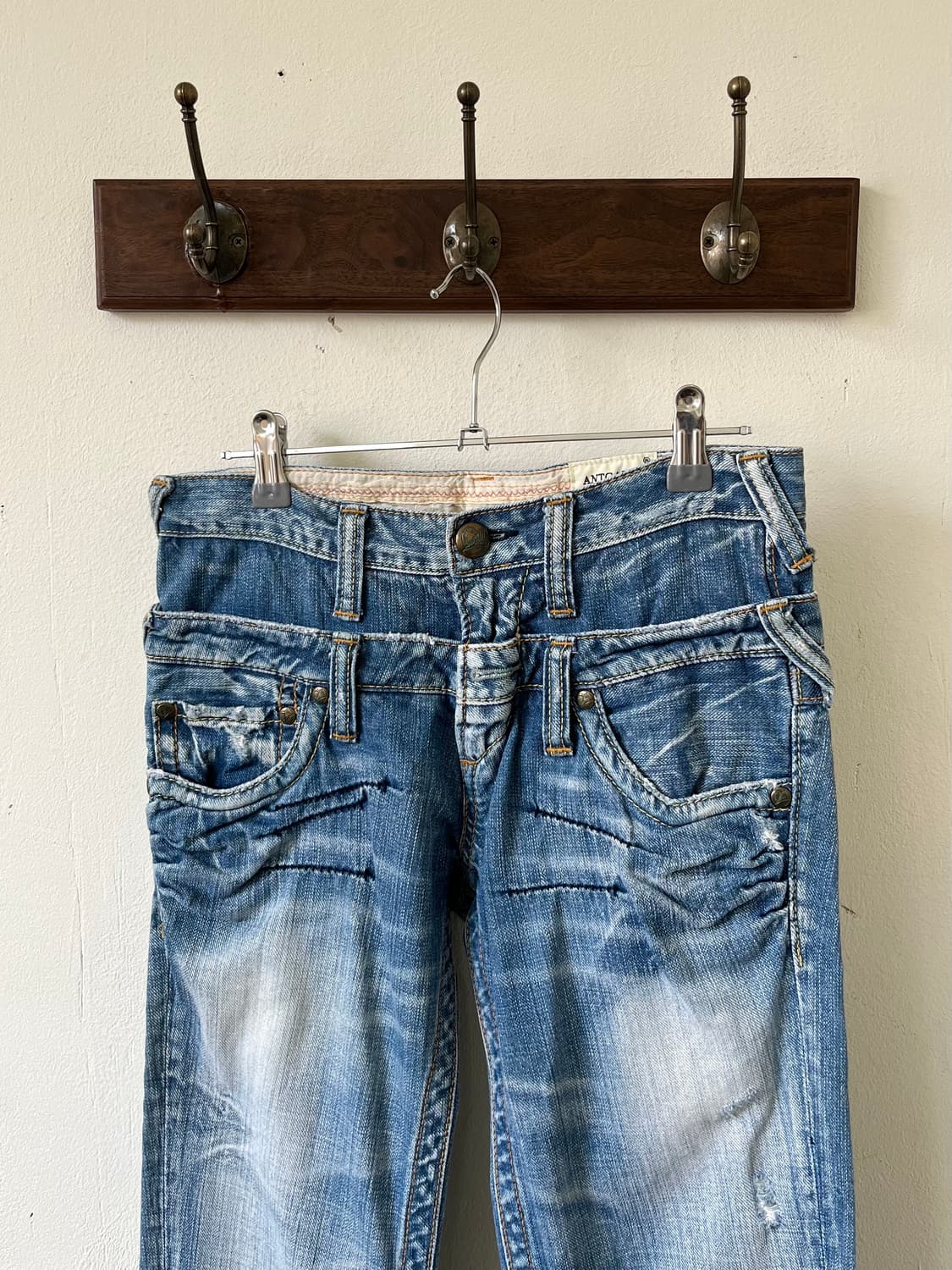 ANTGAUGE 패치 스티치 데님 팬츠 상품이미지2