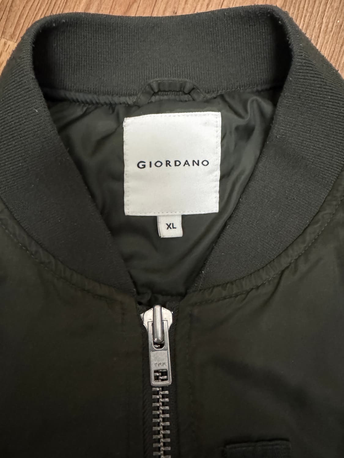 급처)지오다노 오버핏 MA-1 올리브 카키 XL 상품이미지5