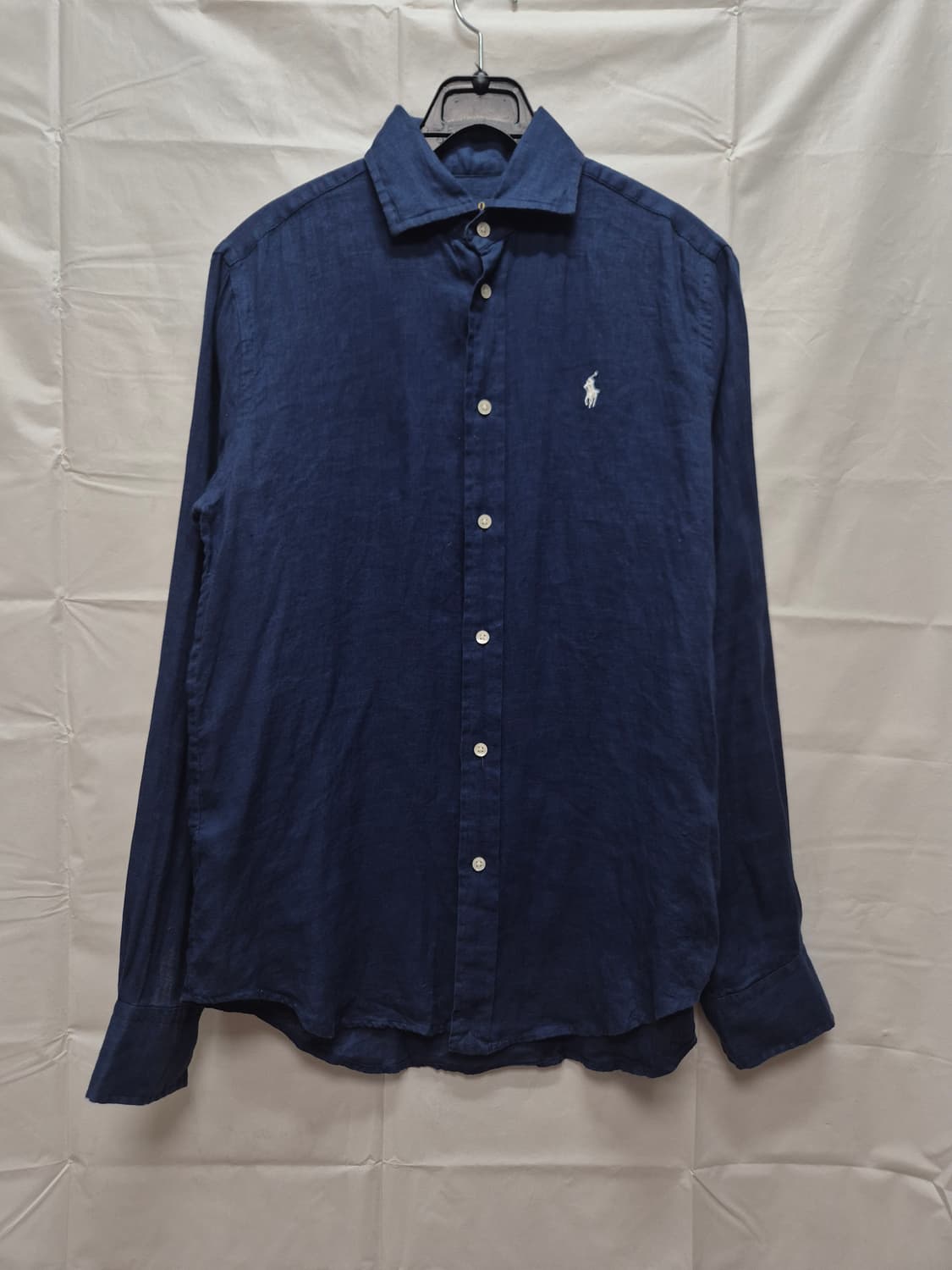 폴로 린넨 셔츠 네이비  상품이미지1