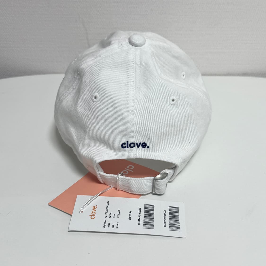 클로브 화이트 볼캡 (택째 새상품) 상품이미지2