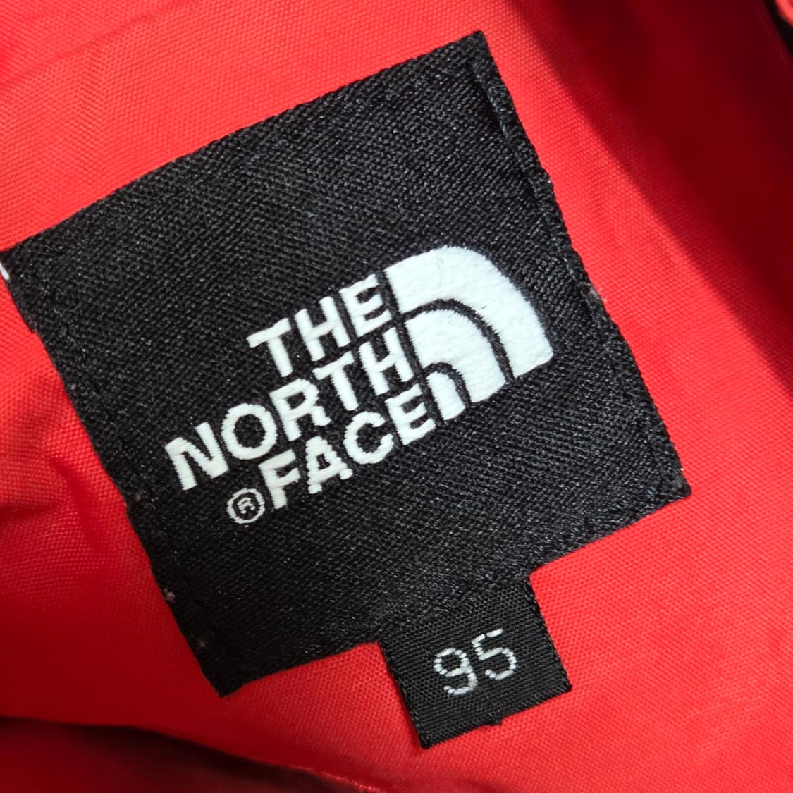 노스페이스 레드 네이비 배색 바람막이 상품이미지9