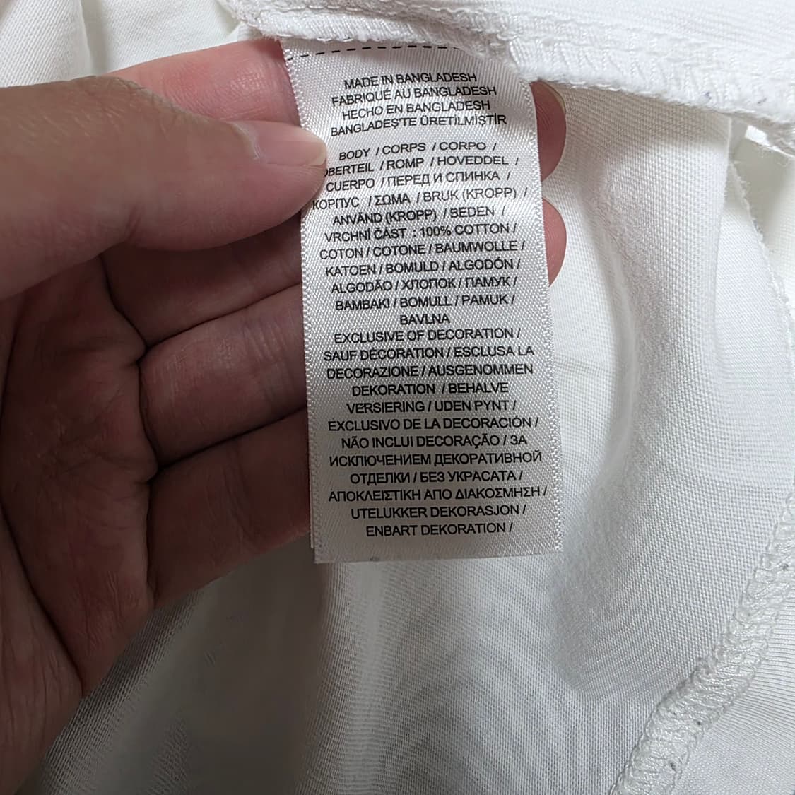 폴로 랄프로렌 QR 빅포니 화이트 롱슬리브 (L) 상품이미지3