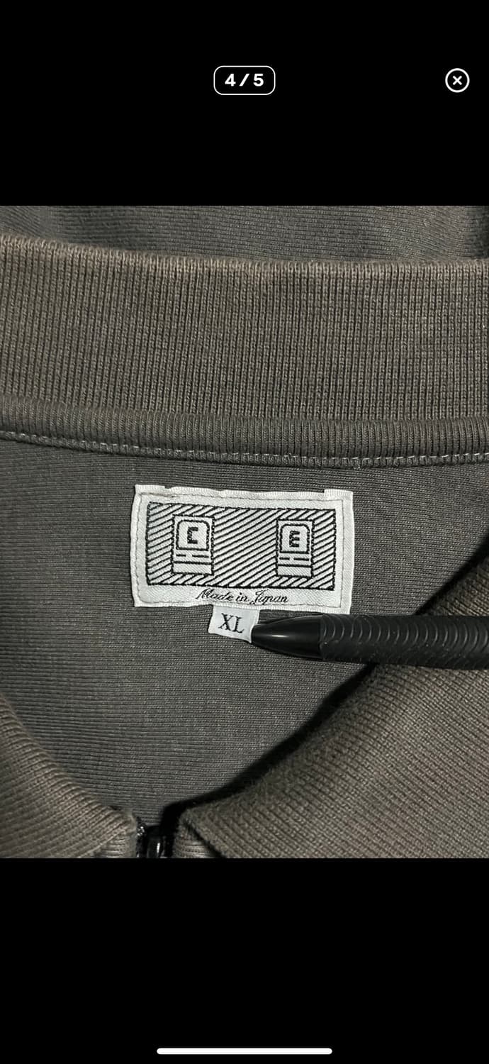 [XL] 카브엠트 패널 집업 가디건 블랙 차콜 상품이미지4