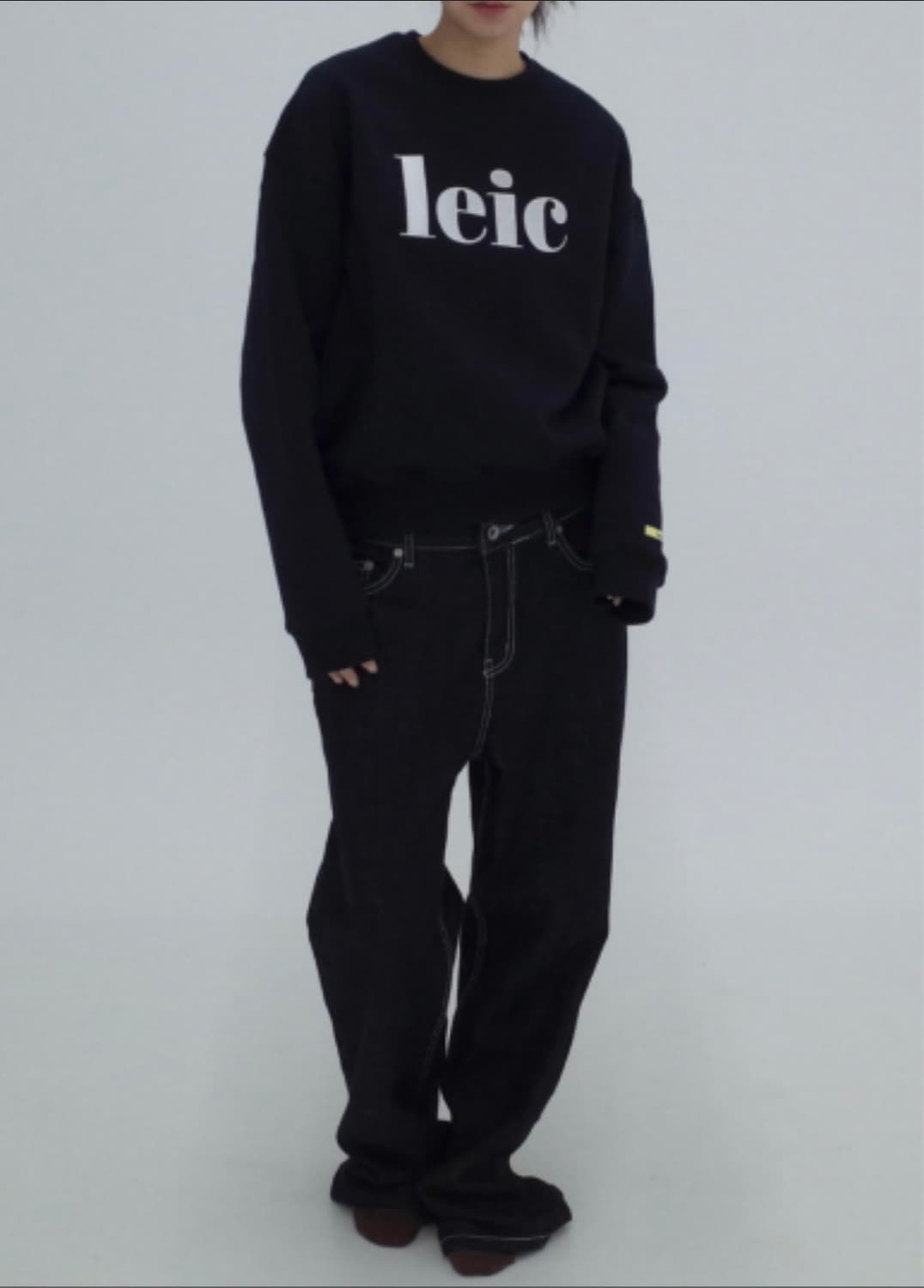레이크(leic) BIG LOGO SWEAT SHIRT (navy) 상품이미지2