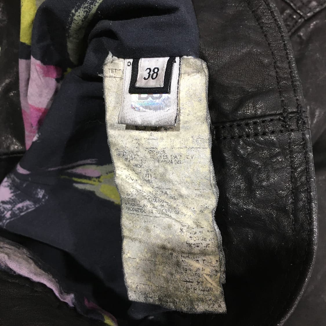 돌체 레더 자켓 상품이미지4