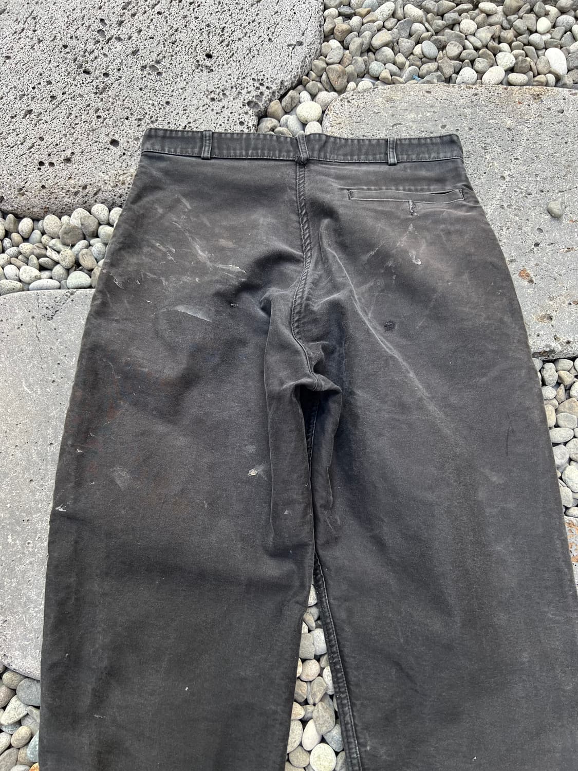 (34인치)OLD EURO BLACK MOLESKIN 블랙몰스킨워크팬츠 상품이미지8