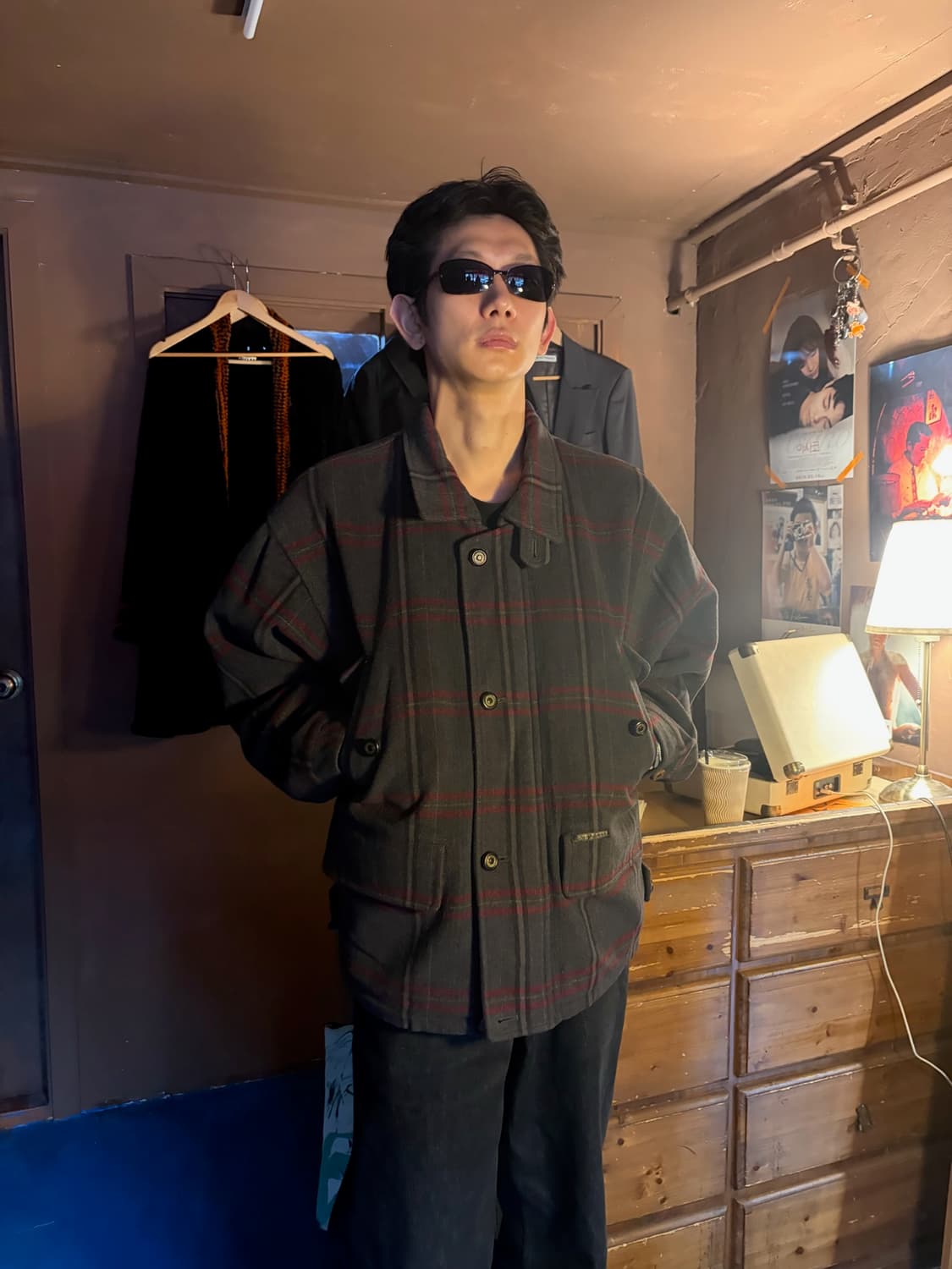 80S KOLON GLEN CHECK BOMBER XL 상품이미지8