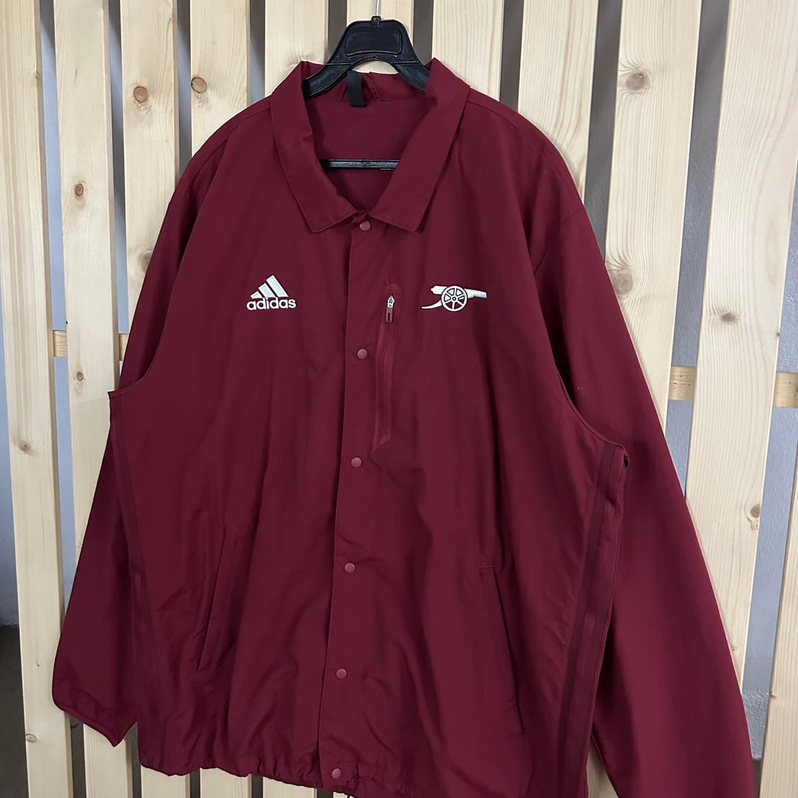 (XL) 아디다스 21-22 버건디 아스날 트래블 코치 자켓 바람막이 상품이미지2