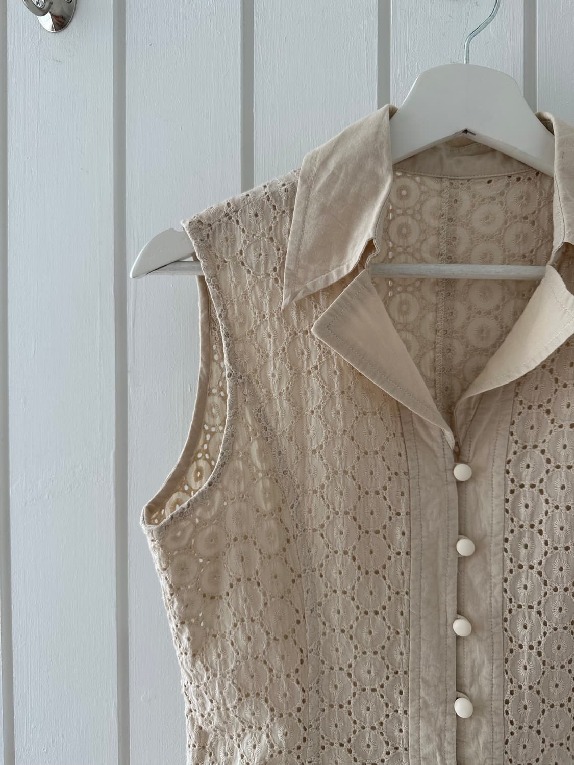 Ivory punching vest dress 상품이미지3