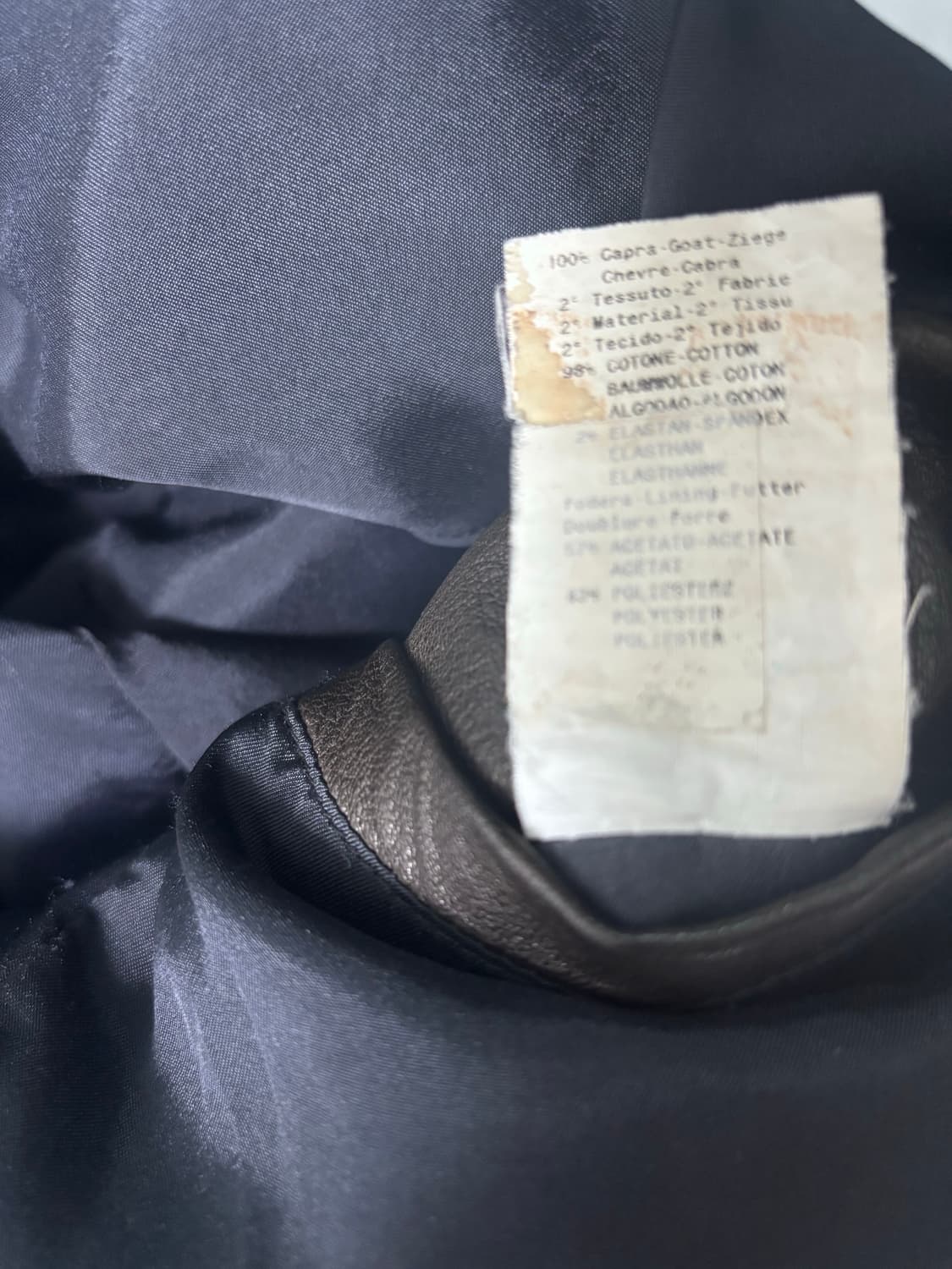 09SS Emporio Armani Leather Jacket 상품이미지6