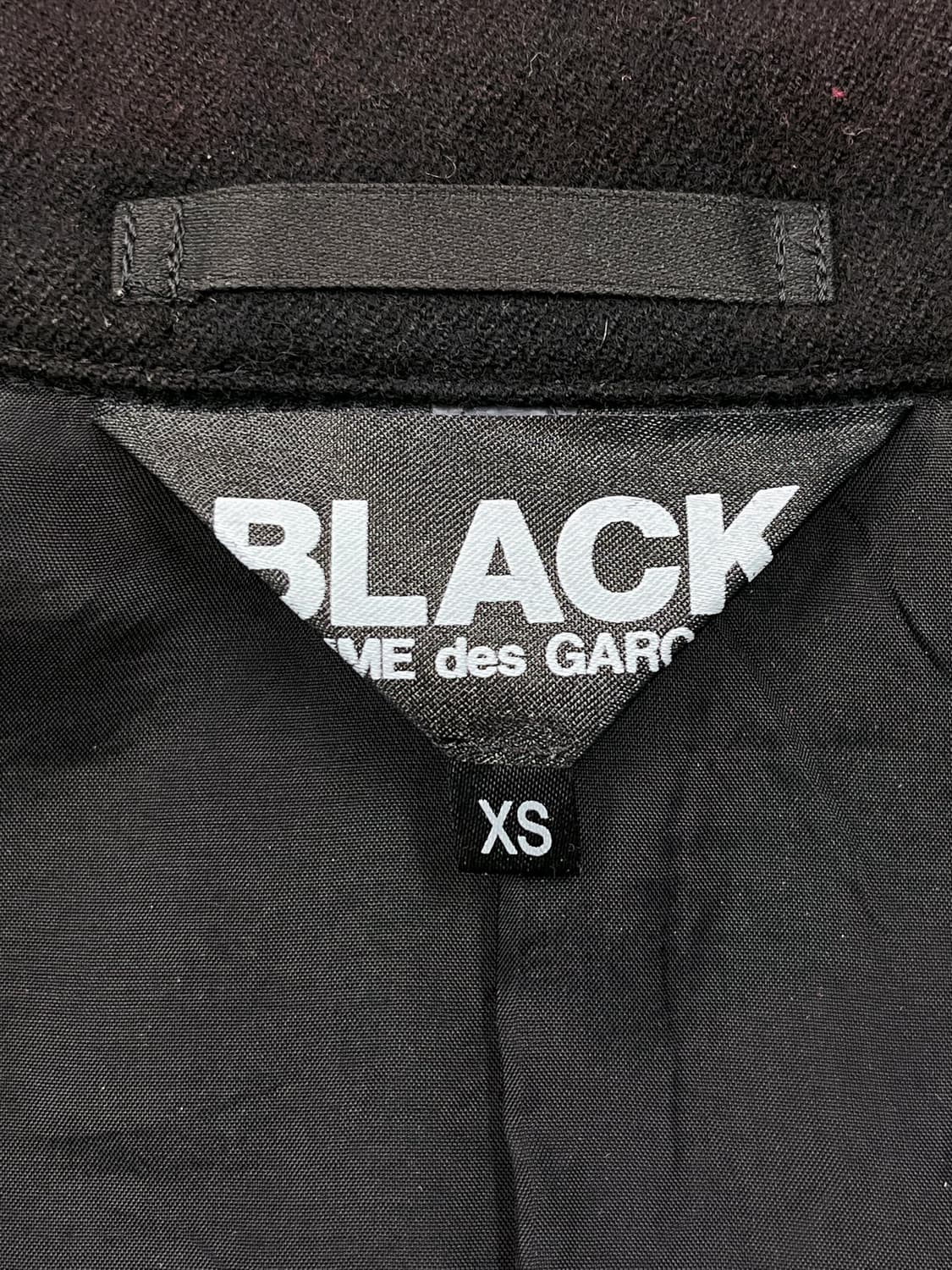 꼼데가르송 블랙 10f/w 체크 울 블레이저 상품이미지5