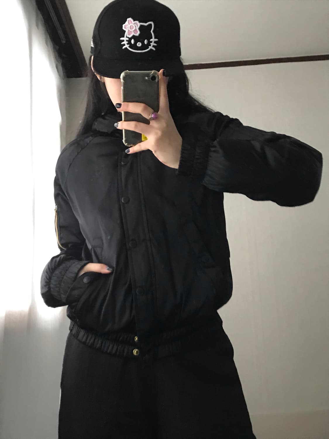 아디다스 블랙 Ma-1 패딩 상품이미지5