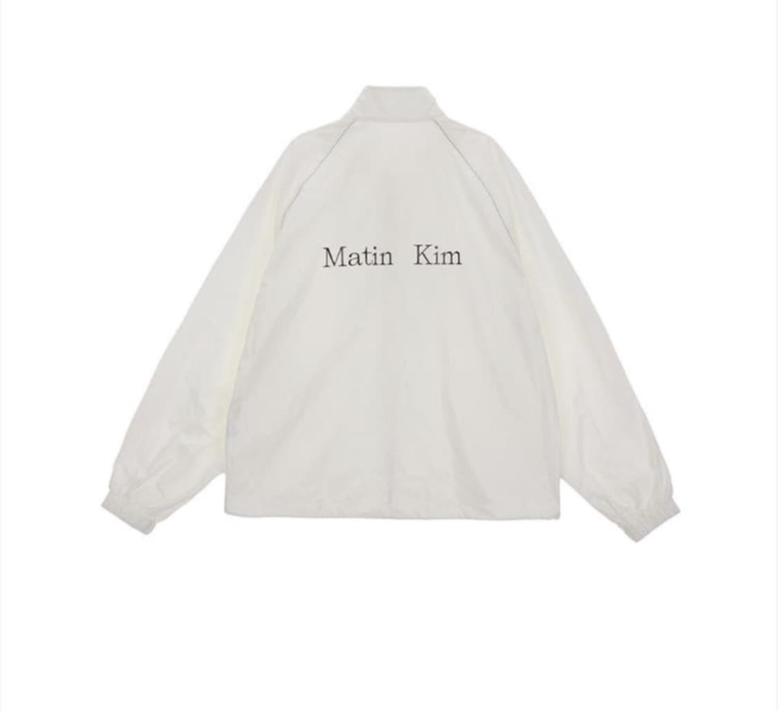 마뗑킴 logo cotton jumper ivory 상품이미지1