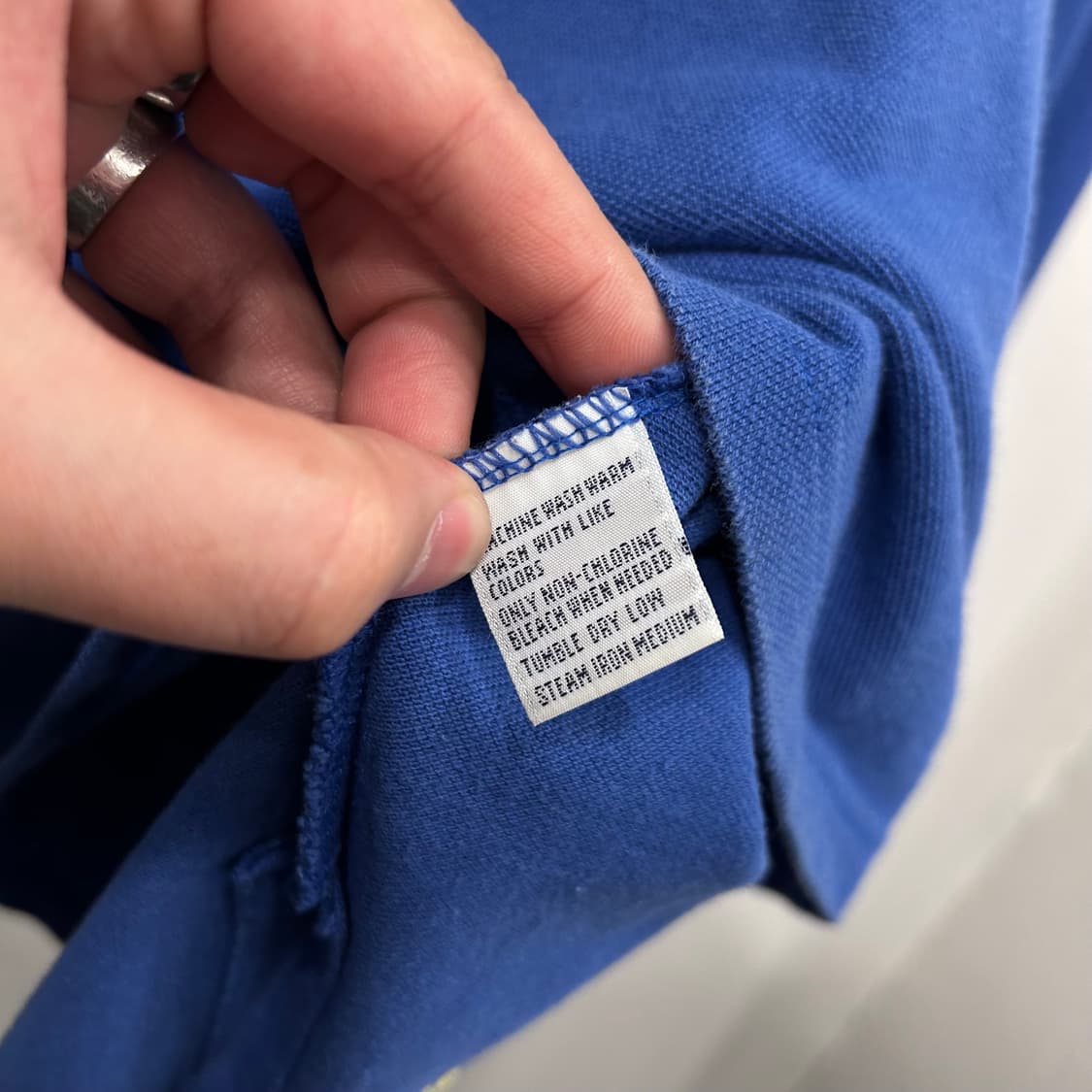 폴로 랄프로렌 스몰포니 와플코튼 긴팔 카라티 상품이미지4