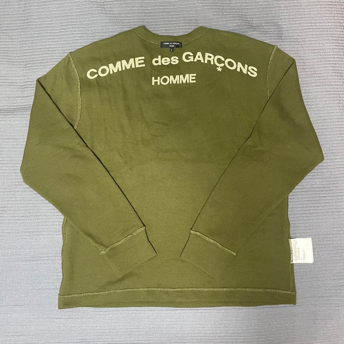 [희귀매물] 07fw 꼼데가르송 와플 롱슬리브 인사이드 아웃 새상품 상품이미지1