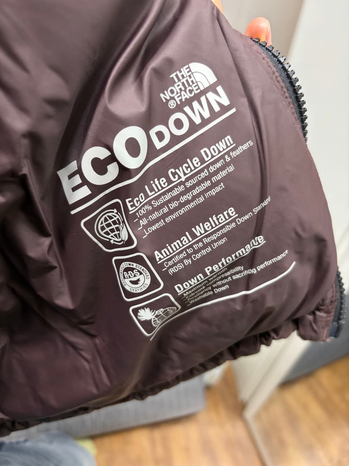 (W) 노스페이스 화이트 라벨 노벨티 눕시 다운 자켓 코코아 브라운  상품이미지7