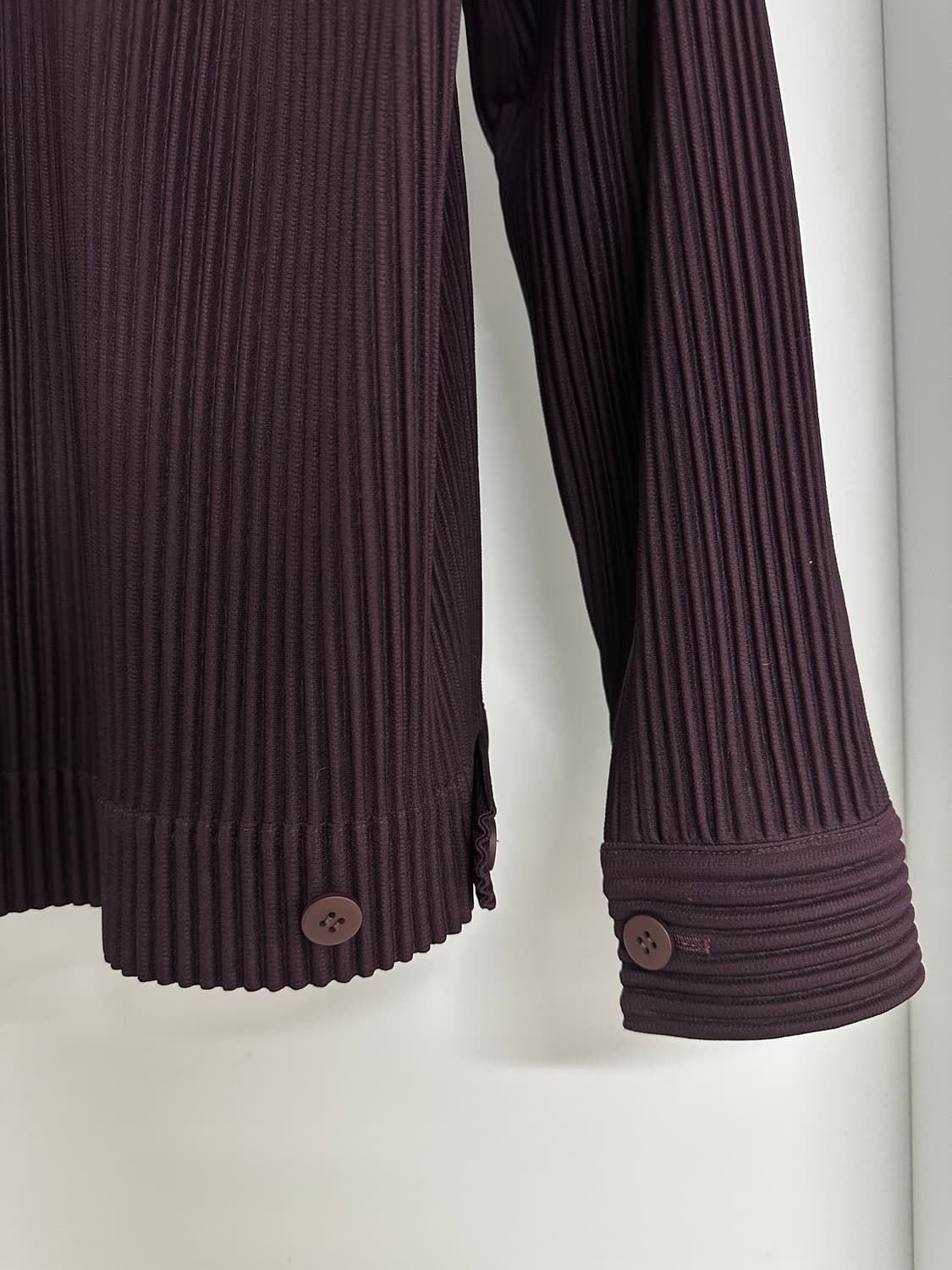 이세이미야케 옴므플리세 버건디 트러커 자켓 4 상품이미지5