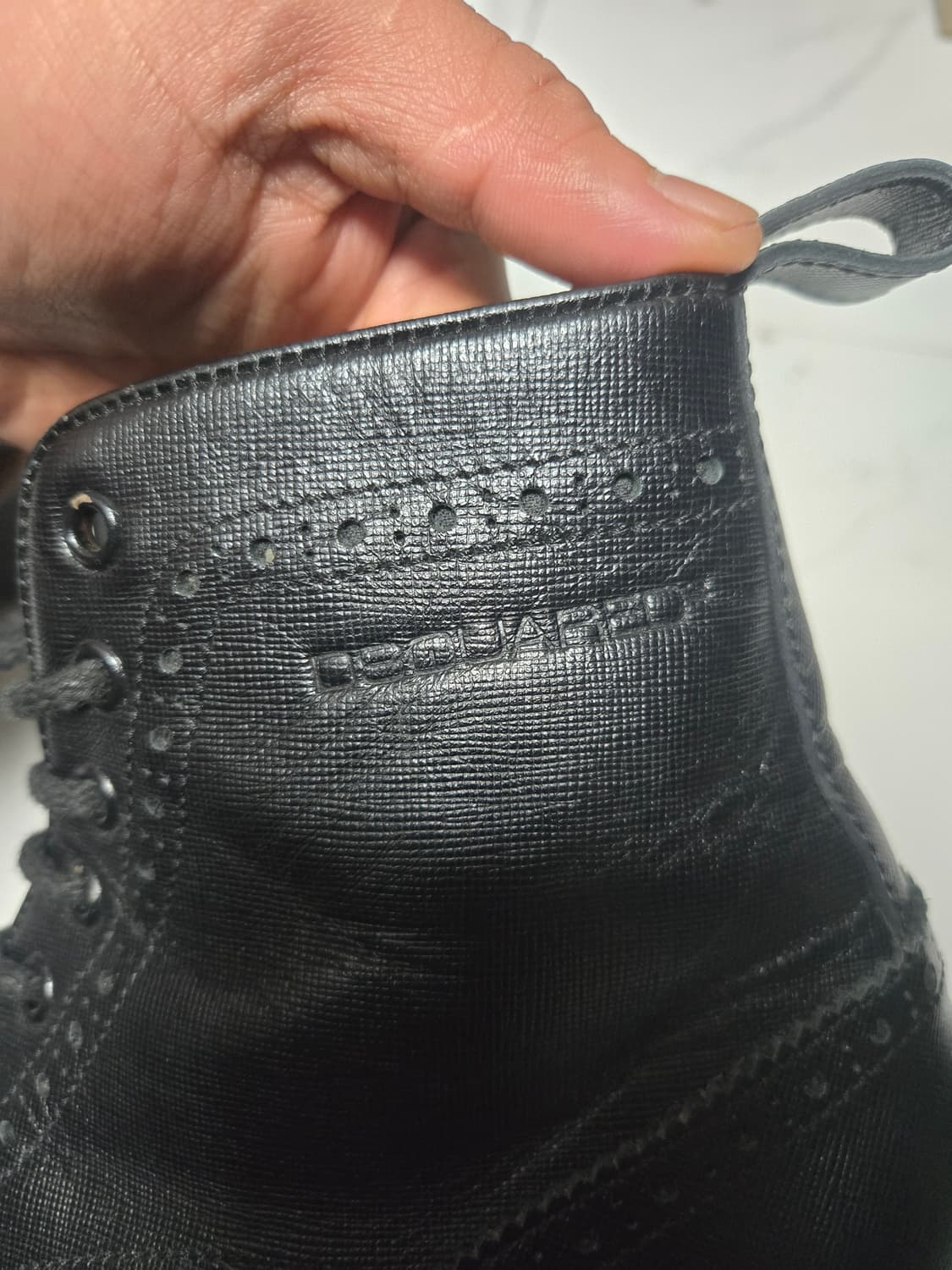 Dsquared2 블랙 레이스업 고무 밑창 부츠 265 상품이미지2