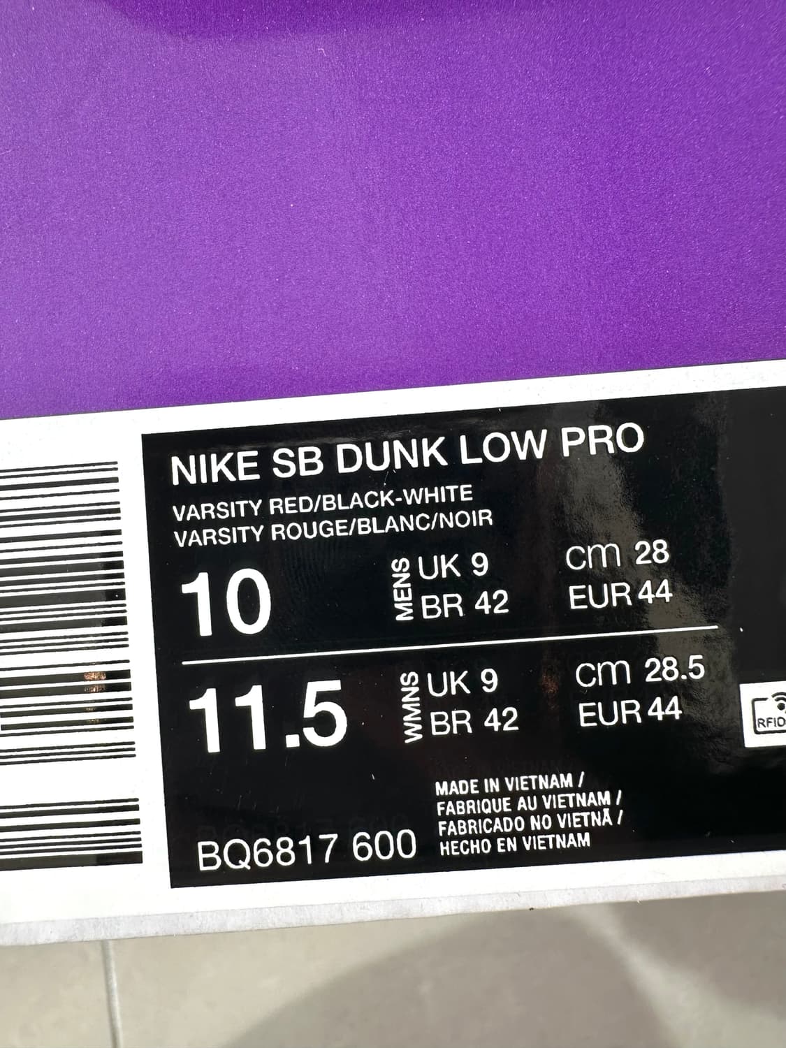 나이키 SB 시카고 덩크 280mm 새제품 상품이미지7