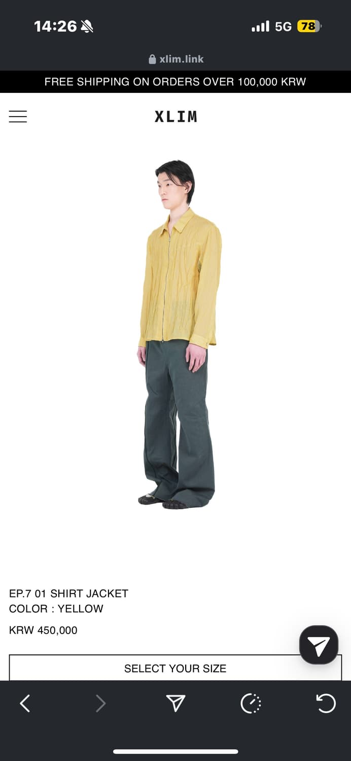 Xlim ep7 01 shirt jacket L 상품이미지1