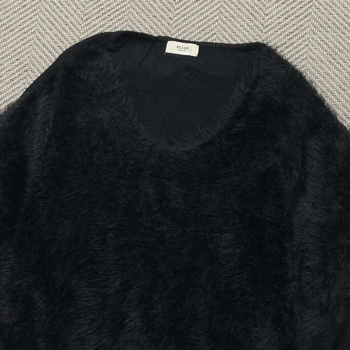 빔즈하트  브이넥 퍼 니트 v1947 상품이미지3