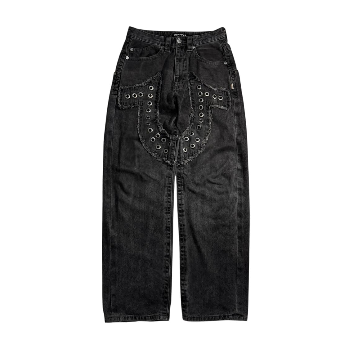 트루릴리전 X 아이시토 데인저 홀스 슈 데님팬츠 블랙 상품이미지1