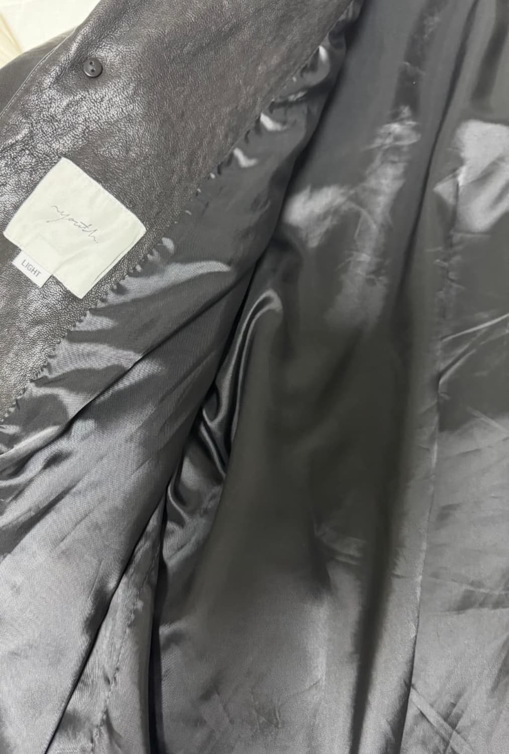 유스 워시드 레더자켓 L size 새상품 상품이미지6