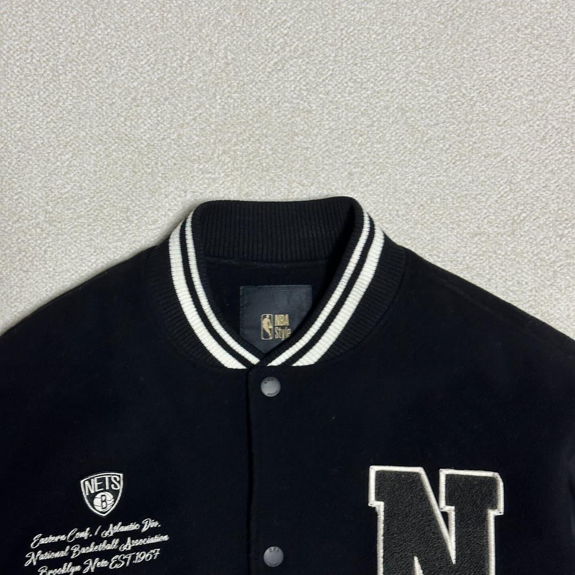 NBA 브루클린 네츠 바시티 자켓 상품이미지5