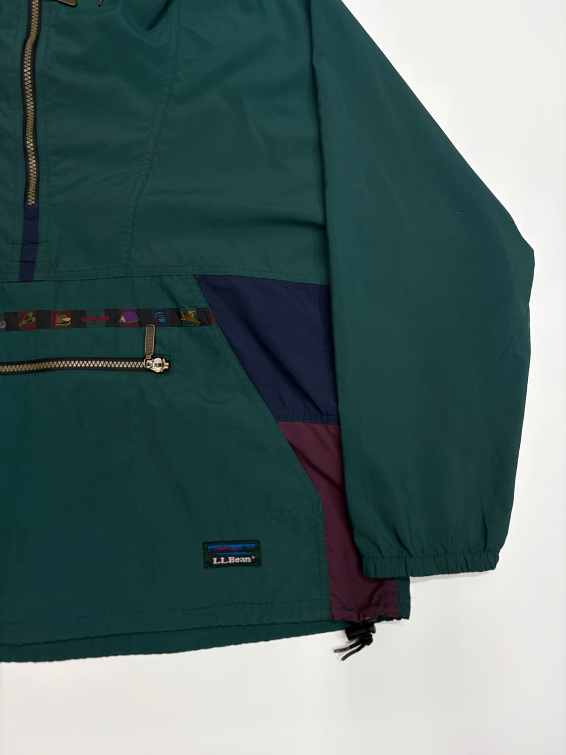 90s 블록코어 L.L.Bean 엘엘빈 빈티지 트롤리안 아노락 자켓 상품이미지3