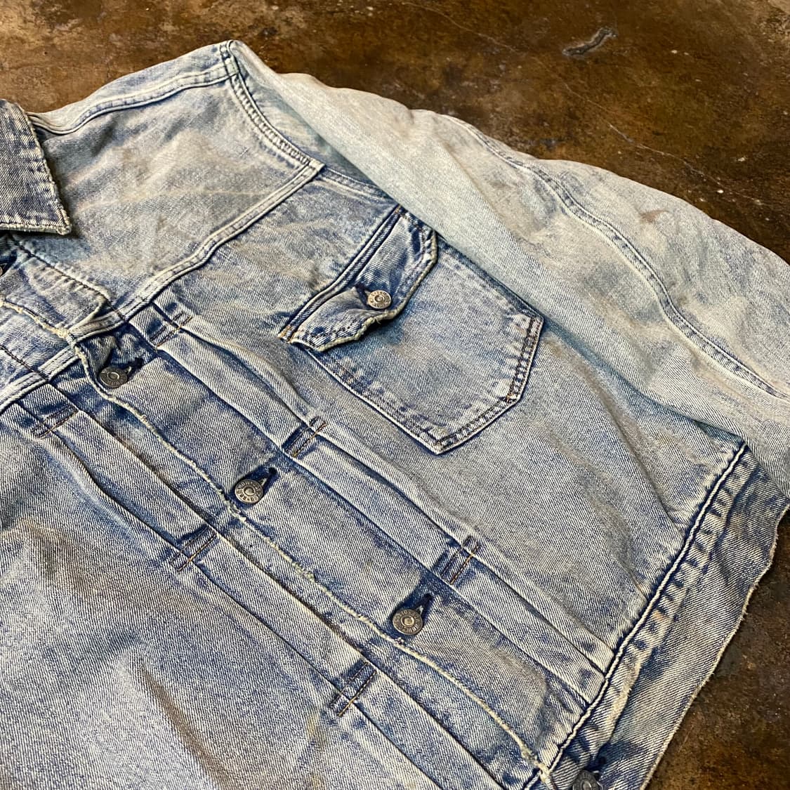 (L) bowwow blanket lined denim jk aging 상품이미지4