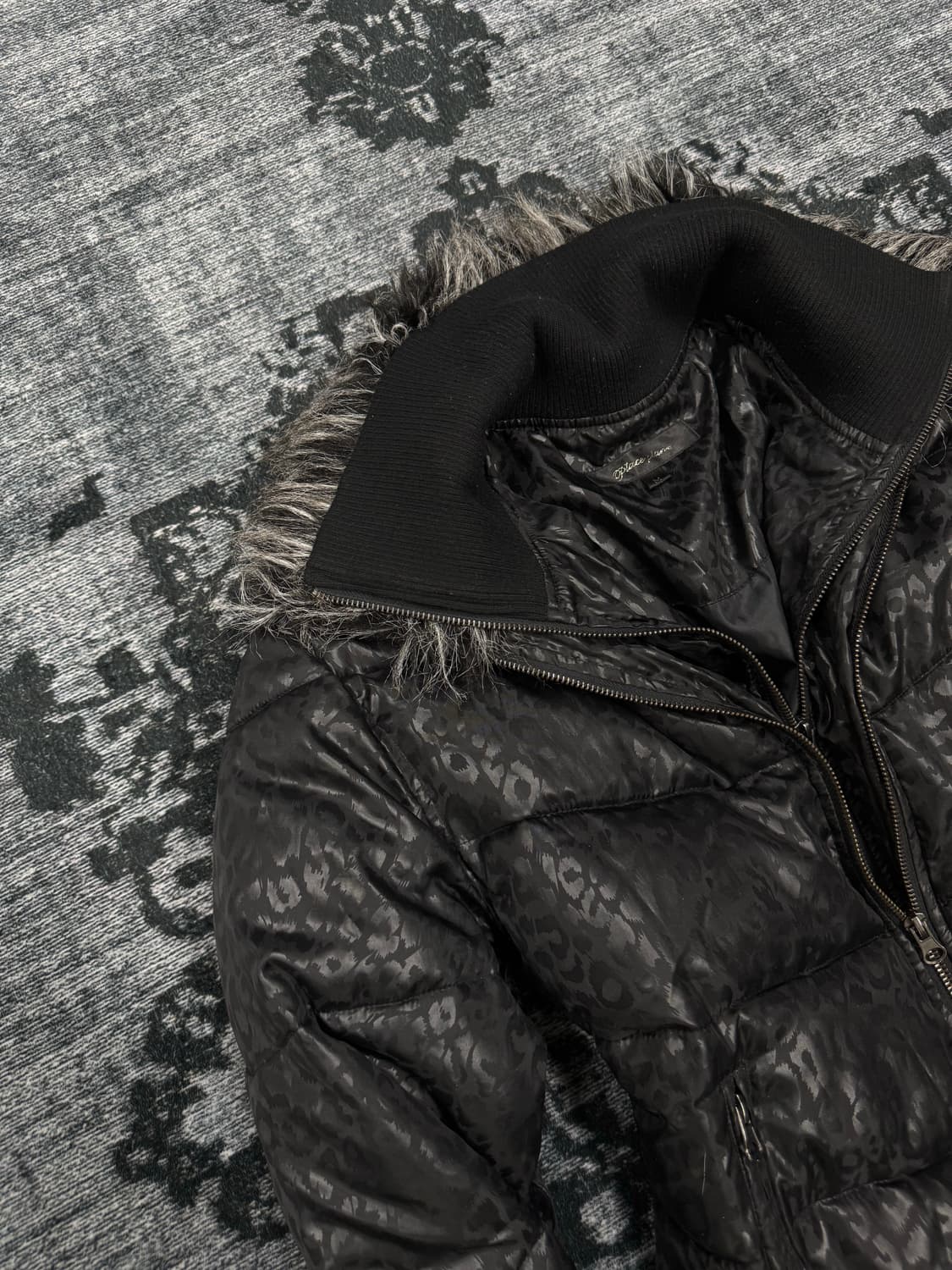 Place plan 00s vkei black leopard fur ja 상품이미지3