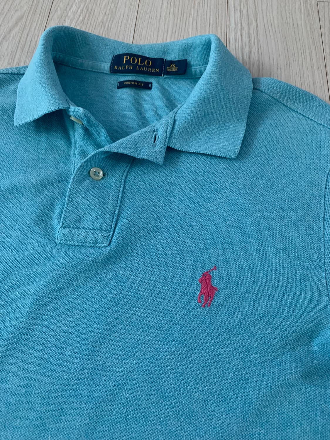 폴로 랄프로렌 하늘색 반팔 폴로셔츠 상품이미지2