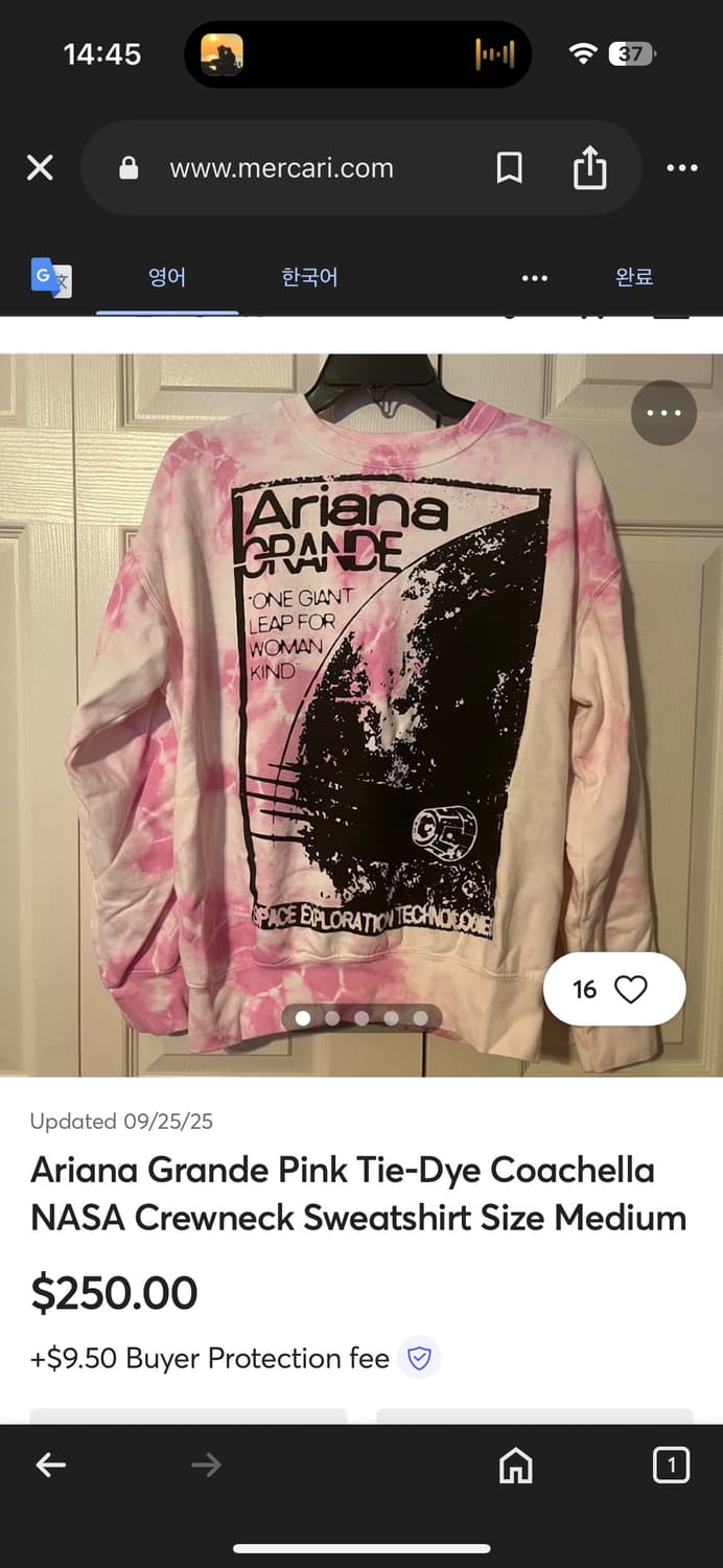 Ariana Grande x NASA Coachella Crewneck  상품이미지7