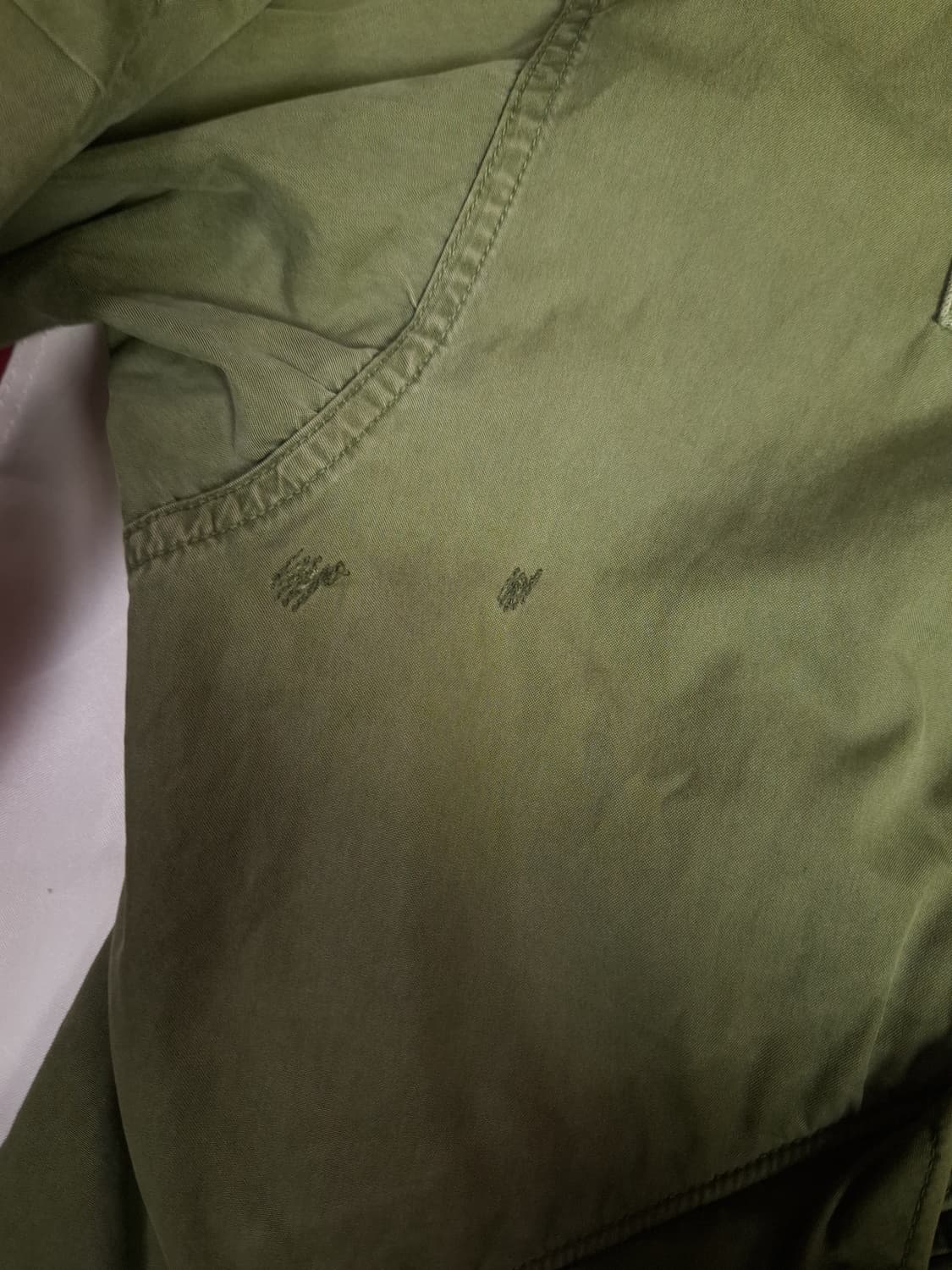 오리지날 미군 M-65 개파카 후드 양털 라지사이즈 풀셋트 상품이미지8