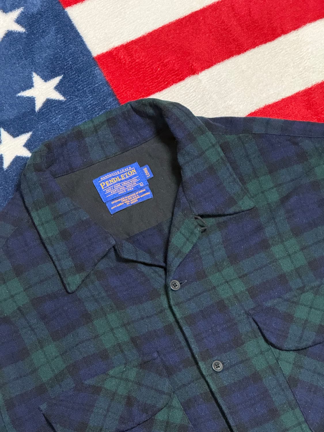 펜들턴 블랙워치 버진 울셔츠 Pendleton Wool Shirt[XL] 상품이미지7