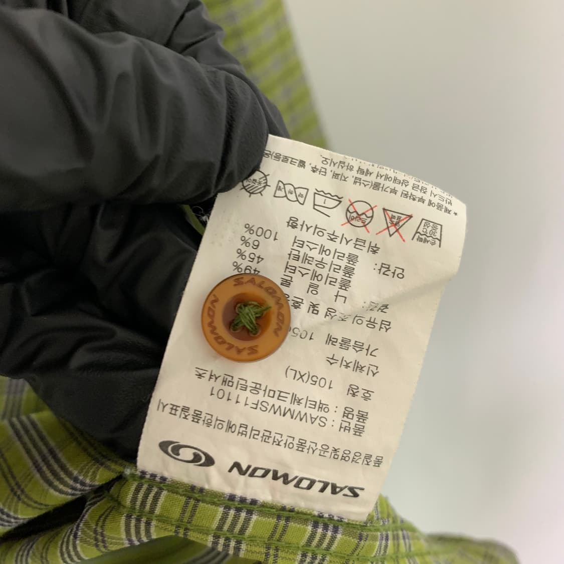 살로몬 바람막이 체크 셔츠 정품 빈티지 y2k 00s 스트릿빈티지 XL 상품이미지7