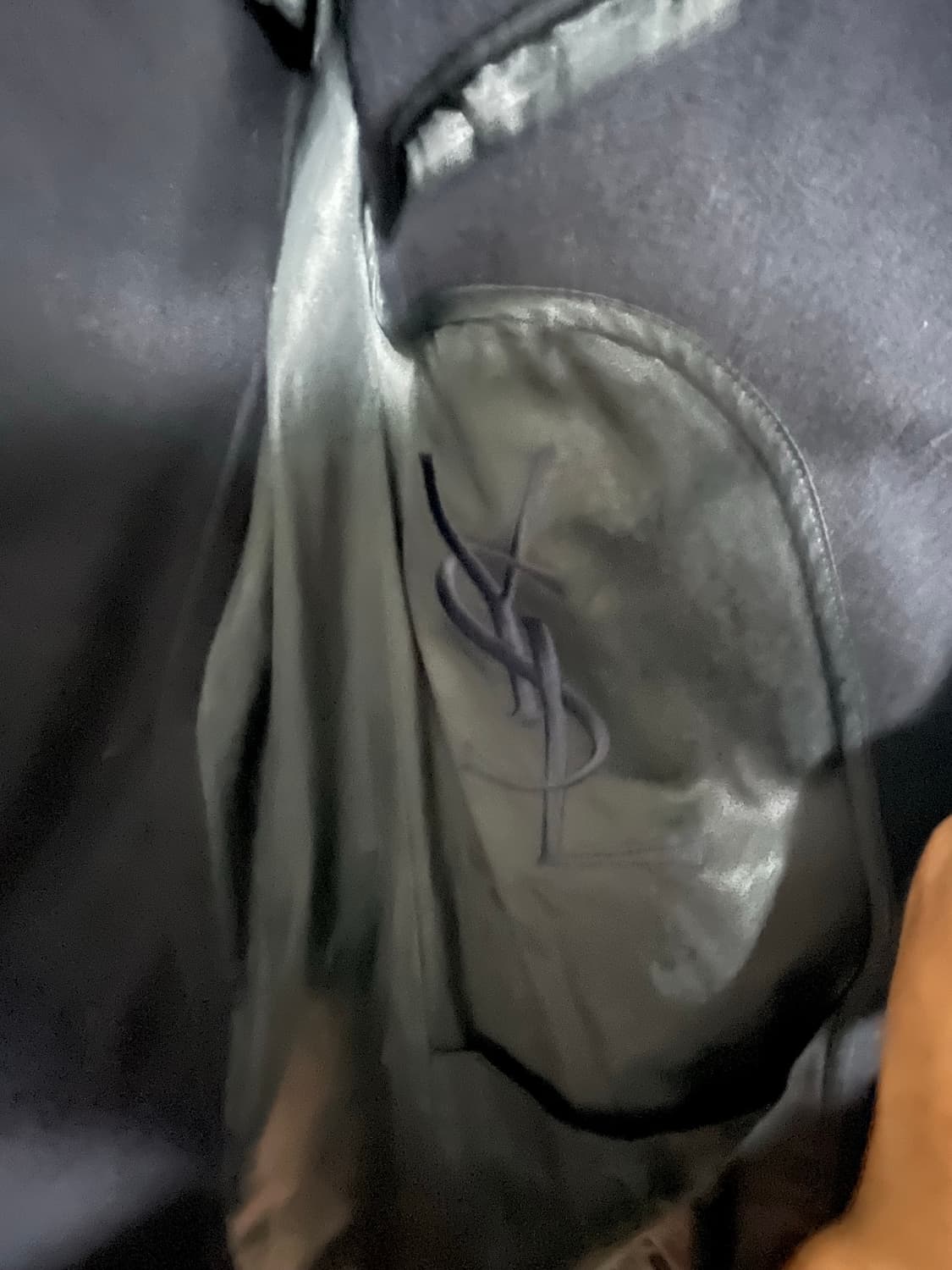 Yves Saint Laurent 남성 네이비 클래식 롱코트 46R 상품이미지4