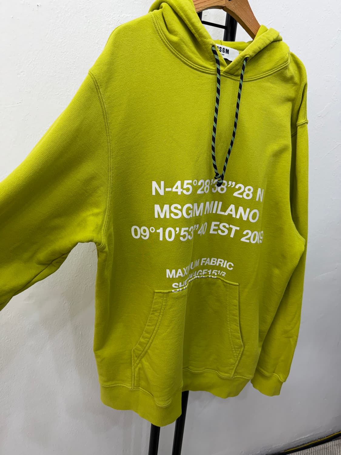 정품) MSGM 오버사이즈 후드티 XS 상품이미지2