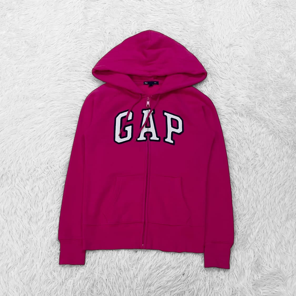 갭 Gap 스펠 로고 후드집업 핑크 상품이미지2