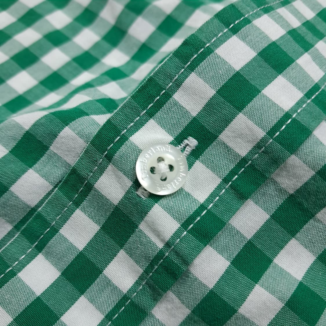 CL730 XL 팀버랜드 클래식 깅엄체크 그린 셔츠 남방 상품이미지5