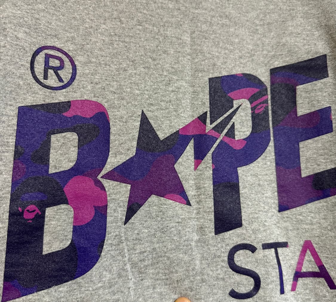 베이프 스타 반팔 그레이 (xl) 상품이미지6